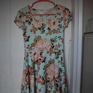 Light Blue Floral Dress